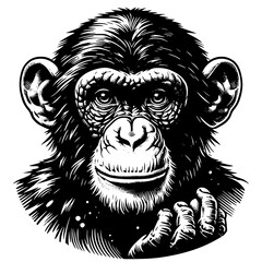 Chimpanzee Illustration