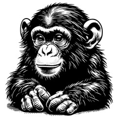 Obraz premium Chimpanzee Illustration