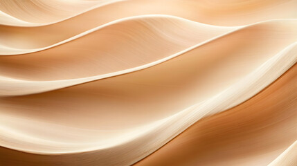 Obraz premium Abstract Beige Background, Wavy With Smooth Curves. Minimal Design Background, Textures Template.