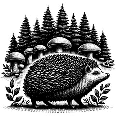 Hedgehog Illustration