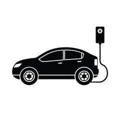 Wireless EV Charging. Future of Mobility icon power