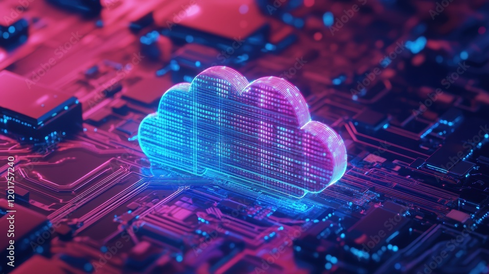 Poster 3d digital visualization of a high-fidelity cloud computing environment