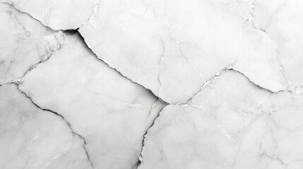 Obraz premium Beautiful Statuario Marble Slab Showcasing Natural Cracks and Patterns in a Bright White Background