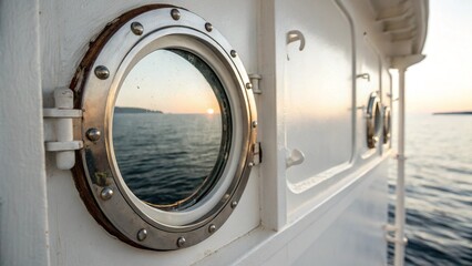 porthole isolated on white background
