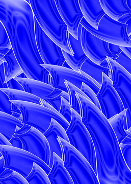 Creative abstract blue illustration background.