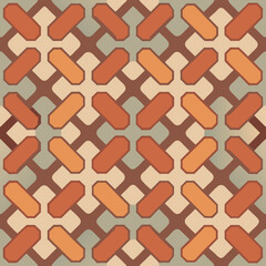 Truchet Motiff Pattern Generative Tile Art