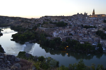 Vista panorâmica da cidade de Toledo na Espanha
