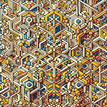 Penrose Tiling Aperiodic tiling that uses specific shapes to cov