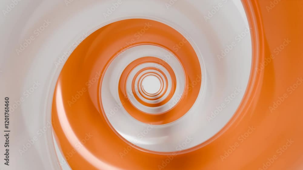 Canvas Prints hypnotic abstract spiral, mezmerizing satisfying animated backdrop, 4k seamless loop