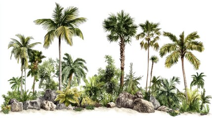 palm trees in the desert