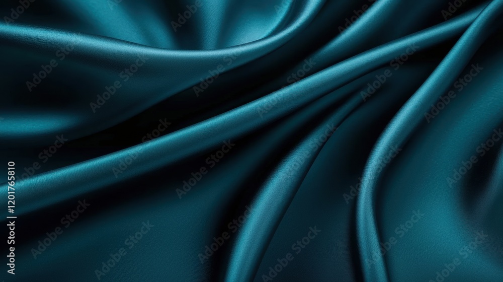 Poster teal gradient fabric with soft smooth texture