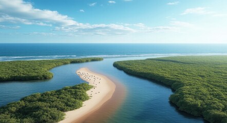 A Stunning River Delta View.