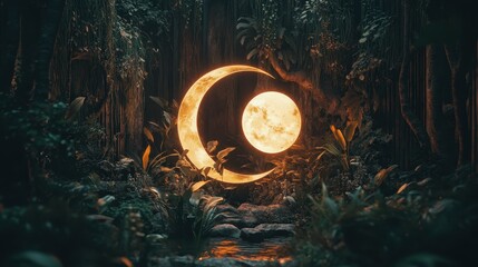 Obraz premium Epic battle between fire and water in a mythical landscape with swirling elemental forces