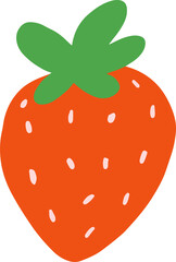 strawberry graphic design illustration