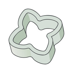 cookie cutter icon, cookie cutter vector illustration-simple illustration of cookie cutter, perfect for cookie cutter logos and icons