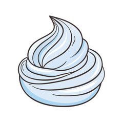 frosting swirl icon, frosting swirl vector illustration-simple illustration of frosting swirl, perfect for frosting swirl logos and icons