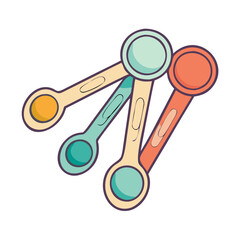 measuring spoons icon, measuring spoons vector illustration-simple illustration of measuring spoons, perfect for measuring spoons logos and icons
