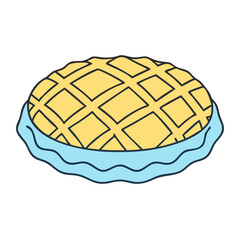 pastry lattice icon, pastry lattice vector illustration-simple illustration of pastry lattice, perfect for pastry lattice logos and icons