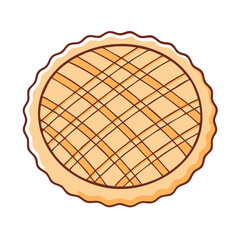 pastry lattice icon, pastry lattice vector illustration-simple illustration of pastry lattice, perfect for pastry lattice logos and icons
