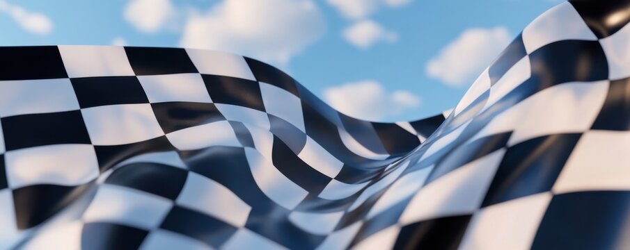 Triumphant Checkered Flag: A Symbol of Victory and Achievement