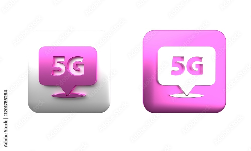 Poster colorful location 5g new wireless internet wifi connection icon isolated on white background. global