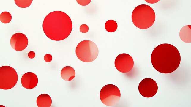  red circles on white background