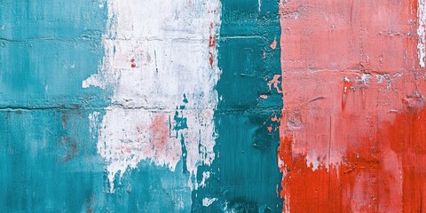 Vibrant Mural with Italian Flag Motif