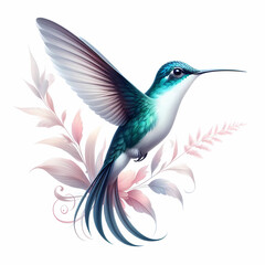 Obraz premium hummingbird image on white background