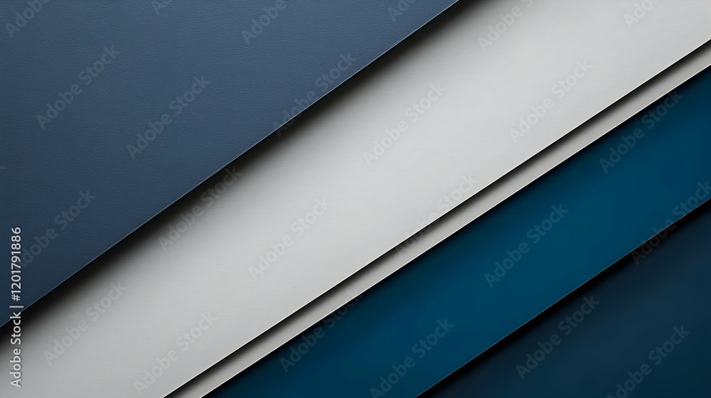 Poster abstract background with diagonal lines in shades of gray and blue, ideal for modern design projects