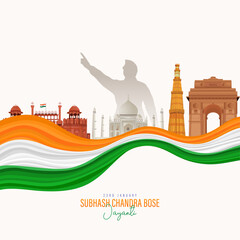 Netaji Subhas Chandra Bose Jayanti Poster,