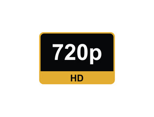720p Video Resolution Icons Collection | High-Quality Vector Graphics