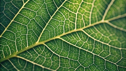 Obraz premium Intricate Leaf Veins A Close-Up Study of Nature's Design