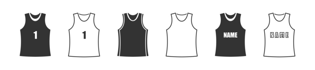 Basketball jersey. Basketball uniform. Jersey vector illustration