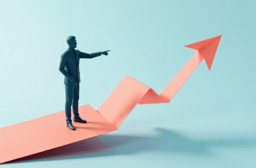 Business competitor advantage of paper plane in new direction, competitor individual pointing in different ways for new competitive solution on 3D paper plane. leaderplane for new ideas competitor 