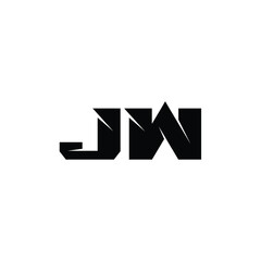 JW monogram logo design letter text name symbol monochrome logotype alphabet character simple logo