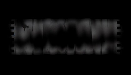 Dark aged film strip with scratches and texture vintage mysterious projects