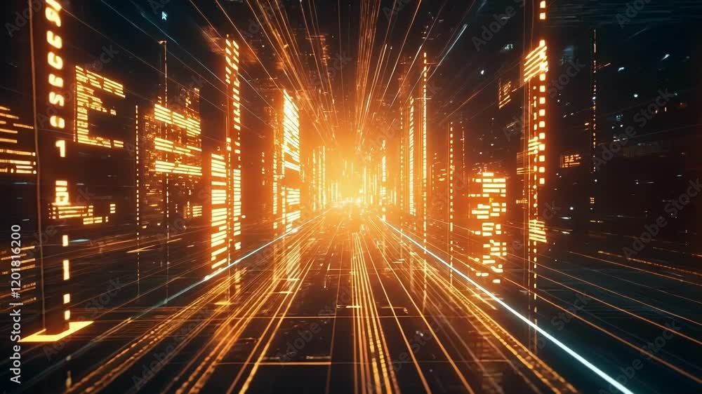 Aufkleber an image showcasing the glowing circuits of a gpu surrounded by data processing visuals symbolizing 