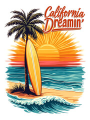 California Dreamin A Retro Beach Paradise