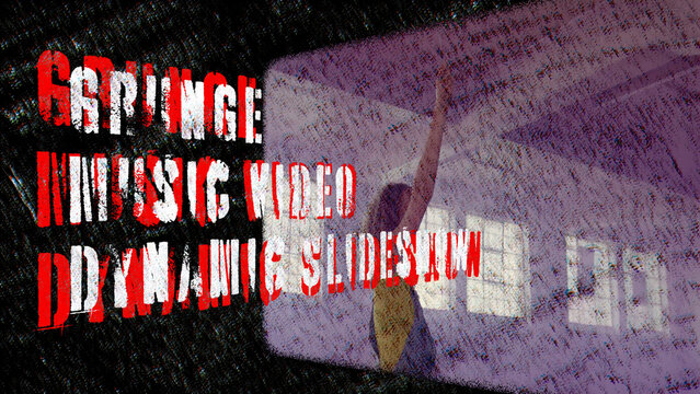 Grunge Music Video Dynamic Slideshow