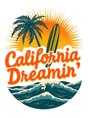 California Dreamin A Retro Beach Paradise