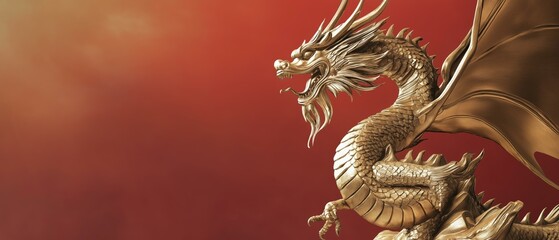 Fototapeta premium Dragon's Might - Ancient Wisdom Revealed