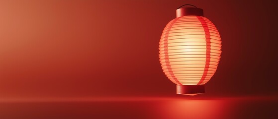 Obraz premium Lantern Illumination in Red Tones