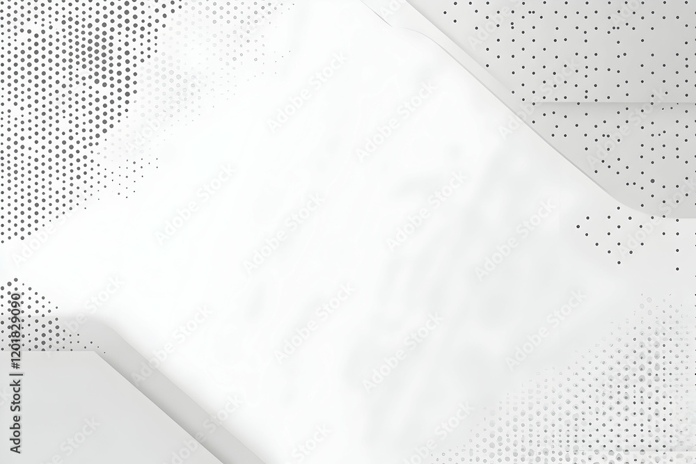 Poster abstract grayscale background with geometric shapes and halftone patterns, ideal for modern presenta