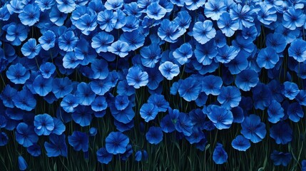 Visually Captivating Seamless Field of Blue Cornflowers