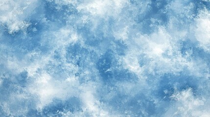 Obraz premium Dreamy Abstract Watercolor Background in Blue and White Hues
