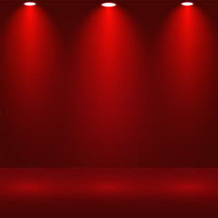 Obraz premium Spotlight Background With Dark Background. Beauty product and Fashion Product Light.