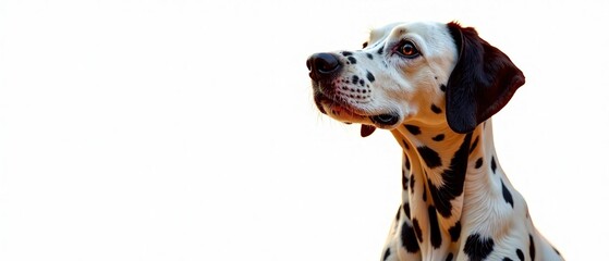 Dalmatian Dog Waiting, Reward,  Golden Light