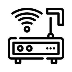 Icon Router Wifi With Style Outline