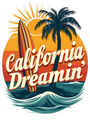 California Dreamin A Retro Beach Paradise