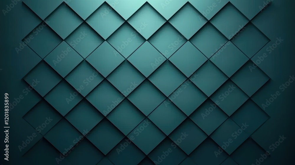 Poster abstract teal geometric square pattern texture background